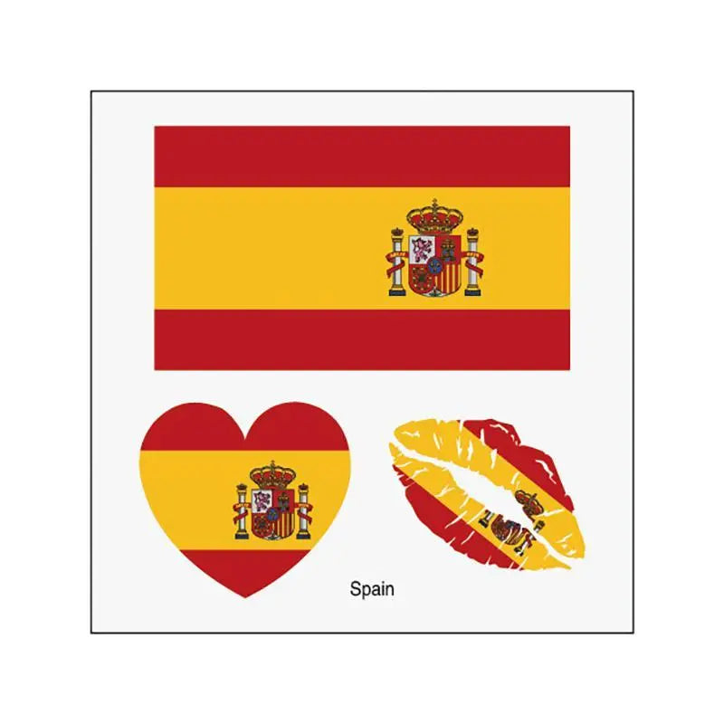 2026 Soccer Season Match Day Fan Supplies Waterproof Temporary 48 Nations Flag Face Tattoos 10Pcs per Country or 48Pcs Mixed Party Stickers