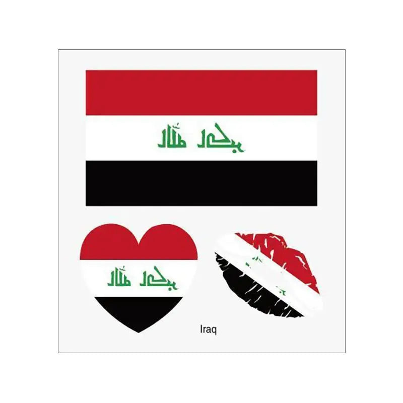 2026 Soccer Season Match Day Fan Supplies Waterproof Temporary 48 Nations Flag Face Tattoos 10Pcs per Country or 48Pcs Mixed Party Stickers