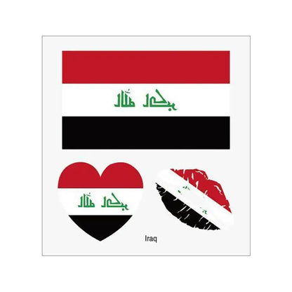 2026 Soccer Season Match Day Fan Supplies Waterproof Temporary 48 Nations Flag Face Tattoos 10Pcs per Country or 48Pcs Mixed Party Stickers