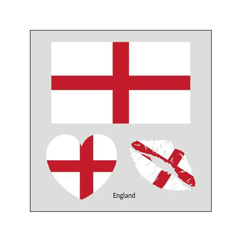 2026 Soccer Season Match Day Fan Supplies Waterproof Temporary 48 Nations Flag Face Tattoos 10Pcs per Country or 48Pcs Mixed Party Stickers