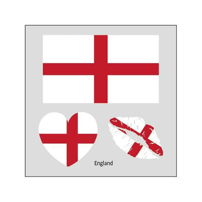 2026 Soccer Season Match Day Fan Supplies Waterproof Temporary 48 Nations Flag Face Tattoos 10Pcs per Country or 48Pcs Mixed Party Stickers