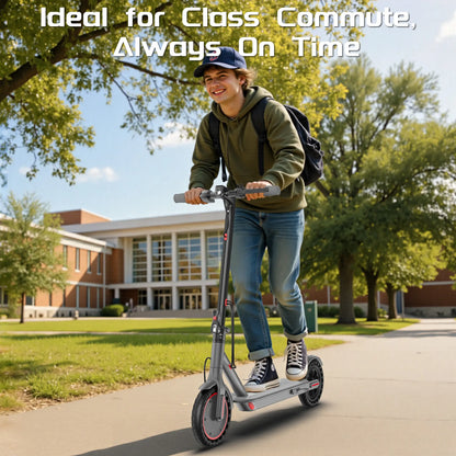 Summervibes AOPO Electric Scooter with 350W Motor | 19 Mph Top Speed, 16 Miles Range, 36V Battery | Foldable Design with App Control & Dual Braking System | Perfect Gift for Family and Friends