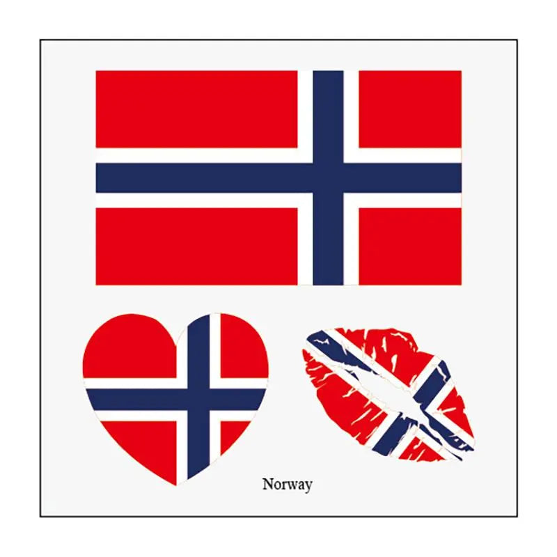 2026 Soccer Season Match Day Fan Supplies Waterproof Temporary 48 Nations Flag Face Tattoos 10Pcs per Country or 48Pcs Mixed Party Stickers
