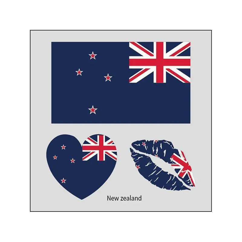 2026 Soccer Season Match Day Fan Supplies Waterproof Temporary 48 Nations Flag Face Tattoos 10Pcs per Country or 48Pcs Mixed Party Stickers