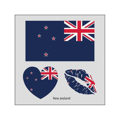 2026 Soccer Season Match Day Fan Supplies Waterproof Temporary 48 Nations Flag Face Tattoos 10Pcs per Country or 48Pcs Mixed Party Stickers