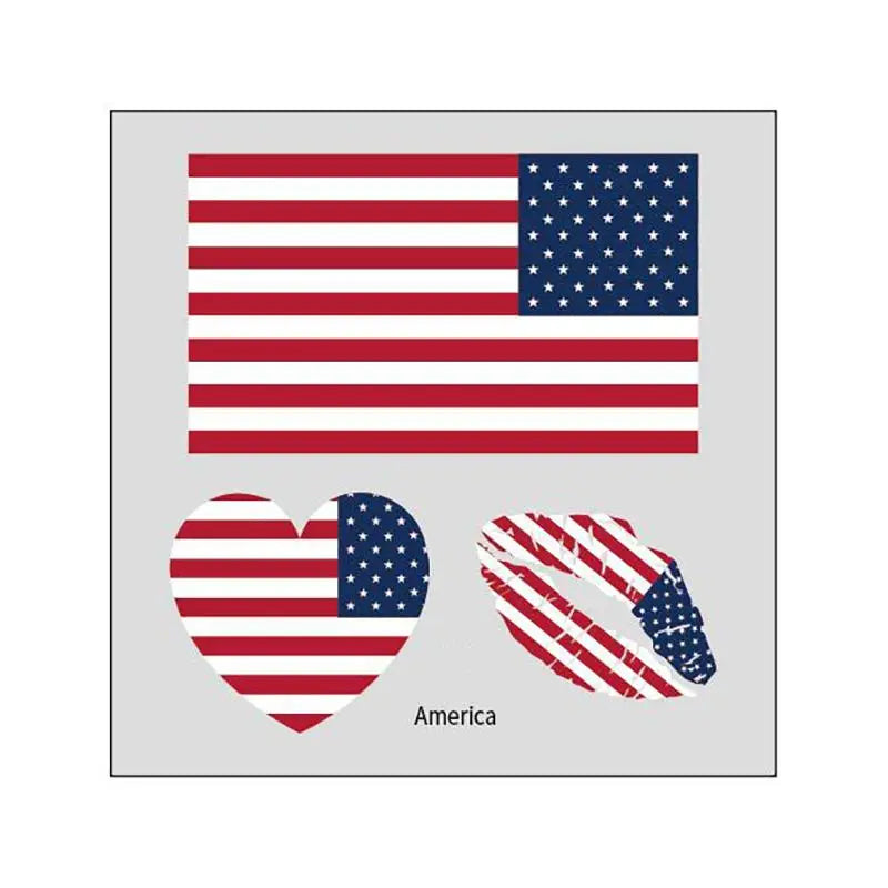 2026 Soccer Season Match Day Fan Supplies Waterproof Temporary 48 Nations Flag Face Tattoos 10Pcs per Country or 48Pcs Mixed Party Stickers