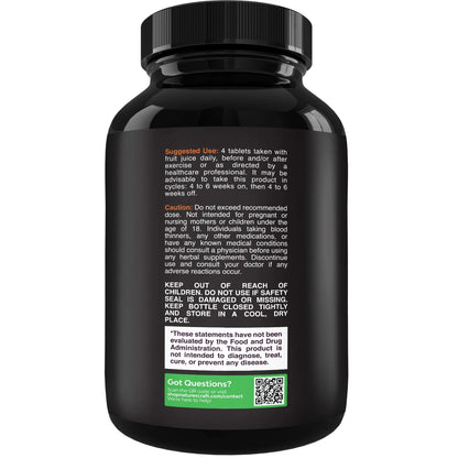 Tri-Phase Creatine Tablets, Pre Workout Supplement for Muscle Mass and Recovery, 120 Ct