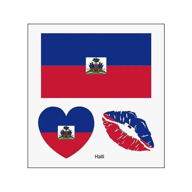 2026 Soccer Season Match Day Fan Supplies Waterproof Temporary 48 Nations Flag Face Tattoos 10Pcs per Country or 48Pcs Mixed Party Stickers