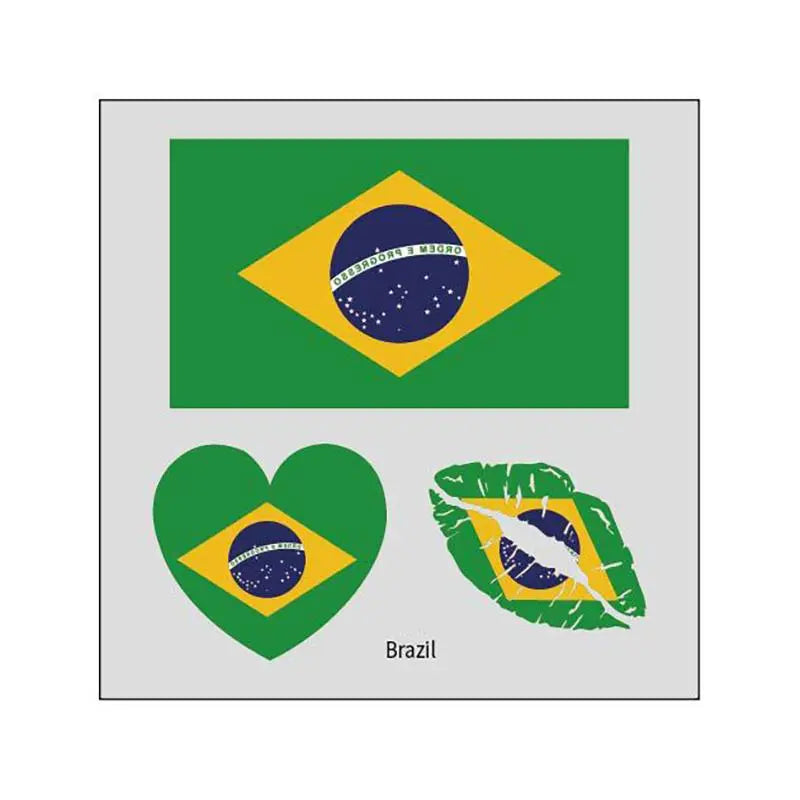 2026 Soccer Season Match Day Fan Supplies Waterproof Temporary 48 Nations Flag Face Tattoos 10Pcs per Country or 48Pcs Mixed Party Stickers