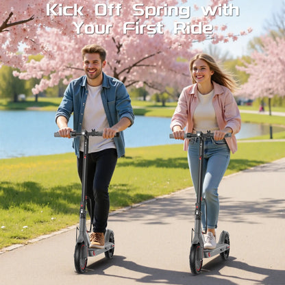 Summervibes AOPO Electric Scooter with 350W Motor | 19 Mph Top Speed, 16 Miles Range, 36V Battery | Foldable Design with App Control & Dual Braking System | Perfect Gift for Family and Friends