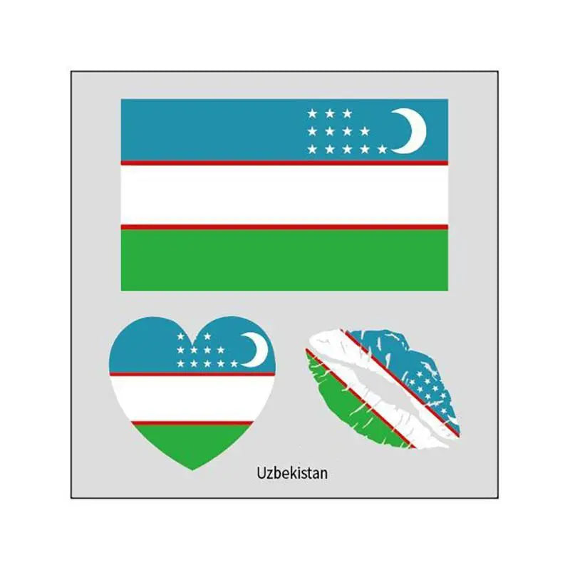 2026 Soccer Season Match Day Fan Supplies Waterproof Temporary 48 Nations Flag Face Tattoos 10Pcs per Country or 48Pcs Mixed Party Stickers