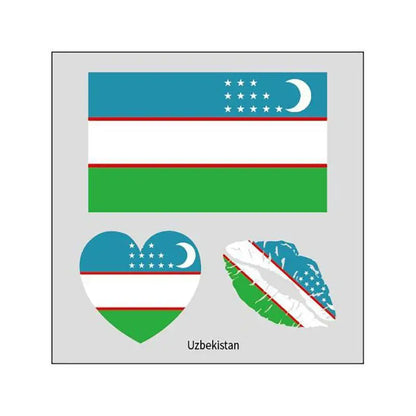 2026 Soccer Season Match Day Fan Supplies Waterproof Temporary 48 Nations Flag Face Tattoos 10Pcs per Country or 48Pcs Mixed Party Stickers