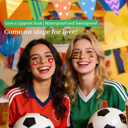 2026 Soccer Season Match Day Fan Supplies Waterproof Temporary 48 Nations Flag Face Tattoos 10Pcs per Country or 48Pcs Mixed Party Stickers