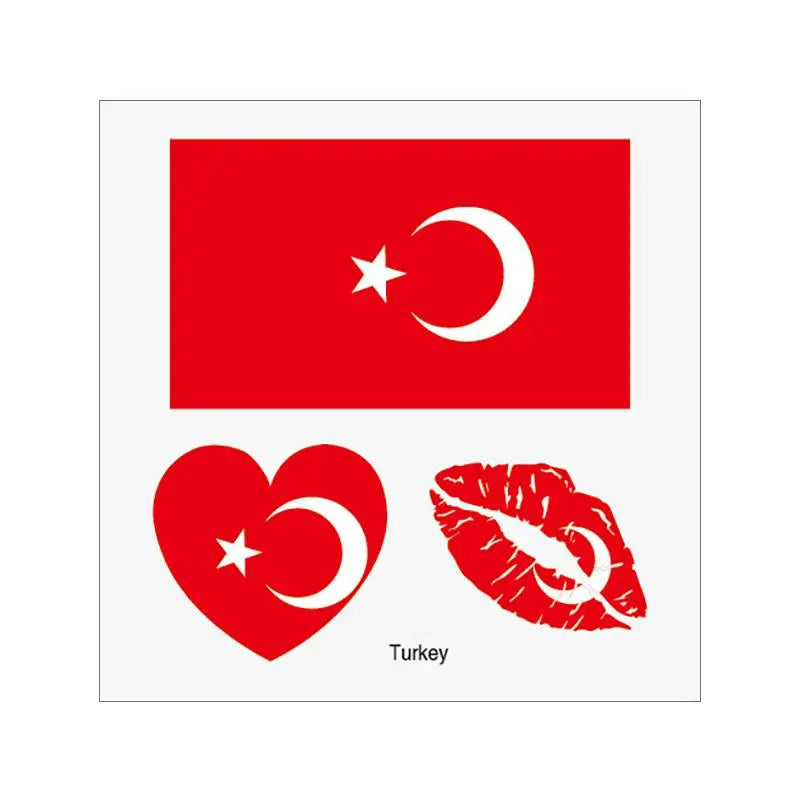 2026 Soccer Season Match Day Fan Supplies Waterproof Temporary 48 Nations Flag Face Tattoos 10Pcs per Country or 48Pcs Mixed Party Stickers