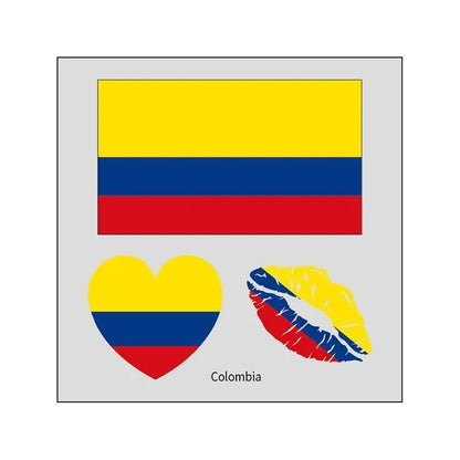 2026 Soccer Season Match Day Fan Supplies Waterproof Temporary 48 Nations Flag Face Tattoos 10Pcs per Country or 48Pcs Mixed Party Stickers