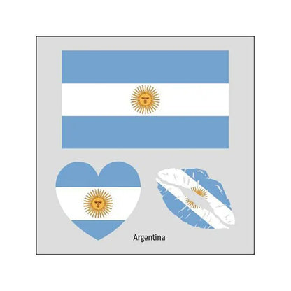 2026 Soccer Season Match Day Fan Supplies Waterproof Temporary 48 Nations Flag Face Tattoos 10Pcs per Country or 48Pcs Mixed Party Stickers