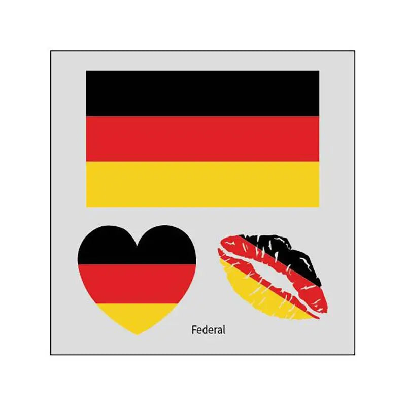 2026 Soccer Season Match Day Fan Supplies Waterproof Temporary 48 Nations Flag Face Tattoos 10Pcs per Country or 48Pcs Mixed Party Stickers