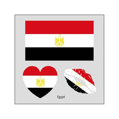 2026 Soccer Season Match Day Fan Supplies Waterproof Temporary 48 Nations Flag Face Tattoos 10Pcs per Country or 48Pcs Mixed Party Stickers