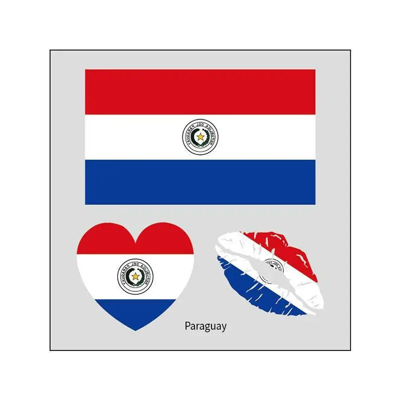 2026 Soccer Season Match Day Fan Supplies Waterproof Temporary 48 Nations Flag Face Tattoos 10Pcs per Country or 48Pcs Mixed Party Stickers