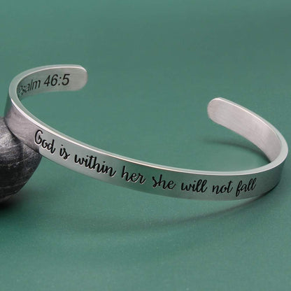 Christian Gifts for Women Inspirational Religious Bracelets for Women Her Girls Cuff Bangle Mens Bracelets Bible Verse Faith Baptism Gifts for Teenage Girls Mantra Quotes Engraved Jewelry
