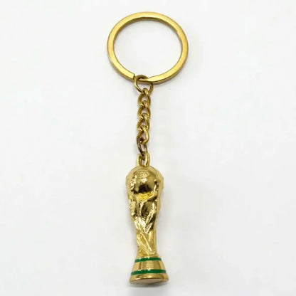 Soccer Trophy & Football Keychain Set – Premium Sports Fan Collectible, Metal Key Ring Accessories